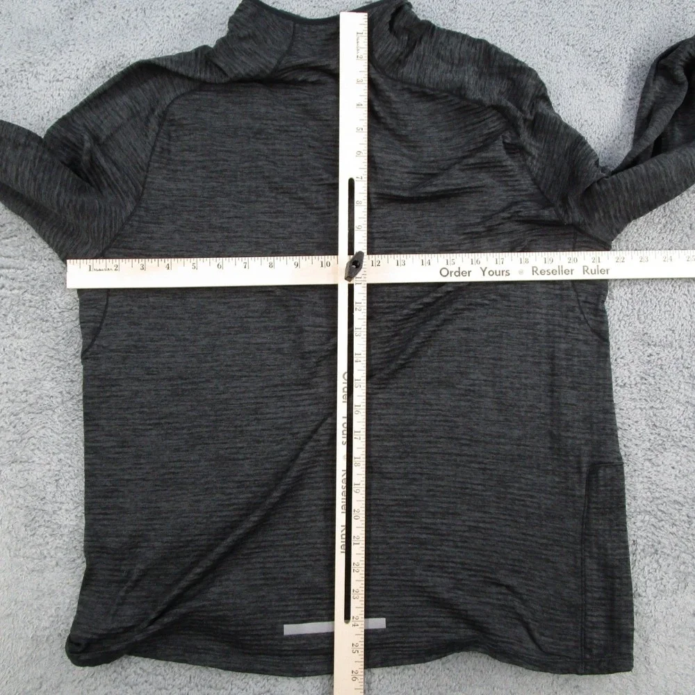 Nike Mens Dri-FIT Running 1/4 Zip Pullover Grey Heather 683906-011 Large